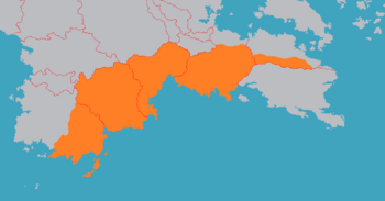 The Rideva Empire at its maximum extent