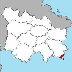 Location of Lait City in Besmenia