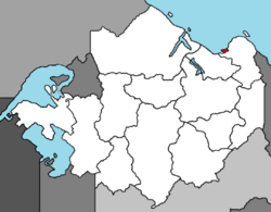 Location of Laitstadt in Besmenia