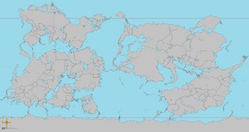 A blank map of Iearth, commonly referred to collectively as the Coalition of Crown Albatross
