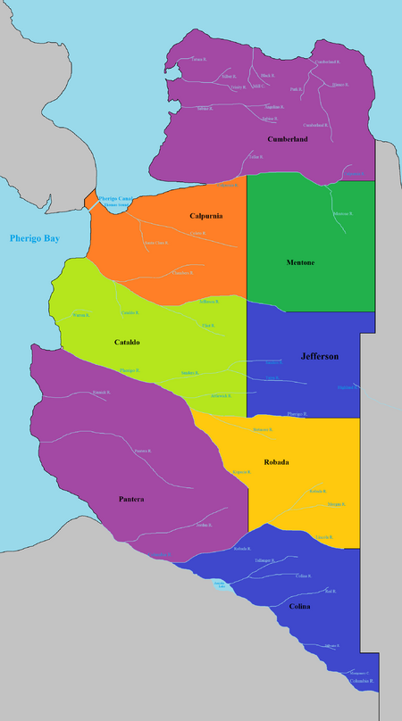 Labelled map of Pherigo detailing its States