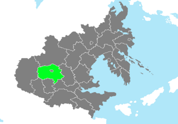 Location of Guangseo Province in Zhenia.