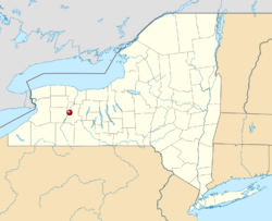 Location in the state of New York Coordinates: 41°79′41″N 77°48′49″W
