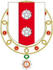 Arms of Erramun Gaztañaga as Grand Companion of the Order of Pious Lot.png