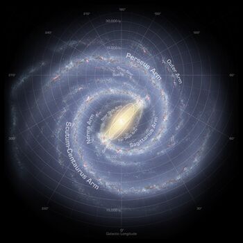 A picture of the Milky Way Galaxy.