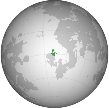 Utopadian territory in dark green