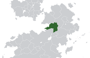 Location of the Zubaydi Rahelian Federation in green.