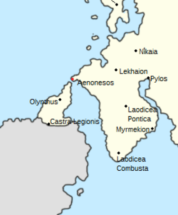 Location of Aenonesos