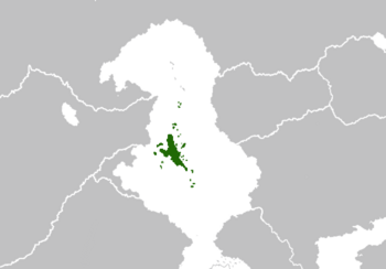Location of Casiteria (green)