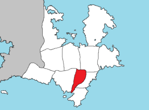 Map of Ibica highlighting East Monroe