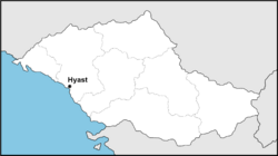Location of Hyast