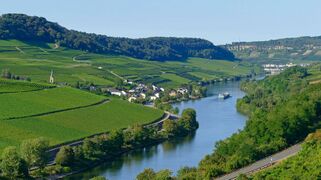 View of the Moselle in Meurthe et Moselle (region)