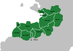 The traditional thirteen Trjebian kingdoms