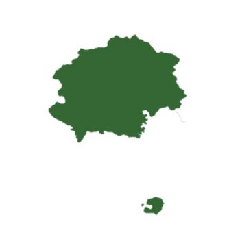 Location of Sautida (dark green) in Thrismari