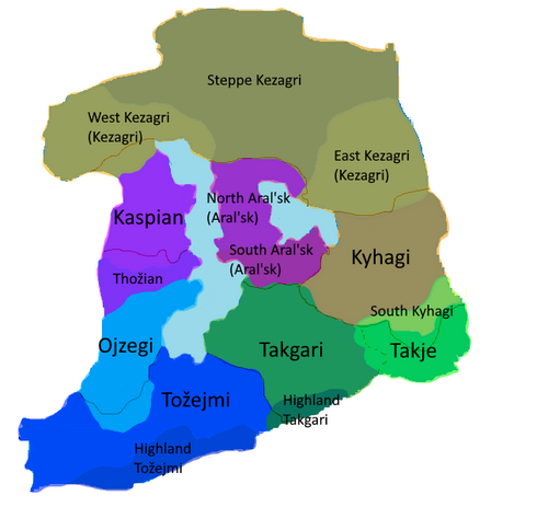 Language map of Borjatstans.
