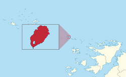 Location of Ostry (red)