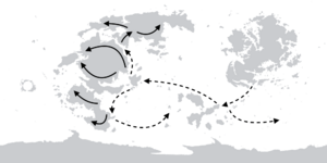 Map of prehistoric migrations on Eurth.png