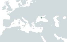 The Principality (dark green) in Europe
