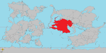 Location of Zamastan (red) on Iearth