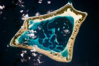 Kekuama Atoll as seen from space