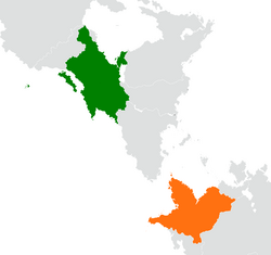 Map indicating locations of Elatia and Mutul