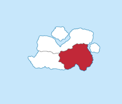 Map of Philimania with New Cardiff highlighted