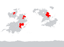 Map of member states of the Association for International Socialism.