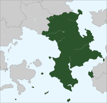 Political Map of Milenka, not including overseas territories
