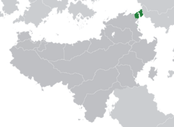 Location of the Diocese of the East