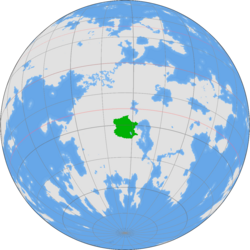 Location of  Hondonia  (green) in Thrismari  (dark grey)