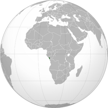 Location of San Salvacion in Africa