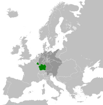 Location of Alemannia within the German Confederation