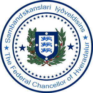 Emblem of the Chancellor of the Federal Republic of Hevadalur.png