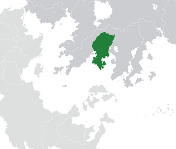 Location of Belfras (dark green) in Ochran (dark grey)