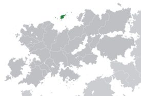 Location of Keuland (dark green) – in Belisaria (dark grey)