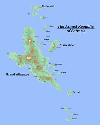 Sofrezia and her surrounding islands.