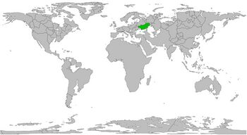Location of Azov in the World.