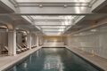 The hotel's indoor pool space.