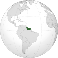 Location of Nuovatoscana (green) in South America (gray)