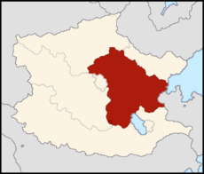 Location of  Ghalarul state  (red) in Qazhshava  (Baige)
