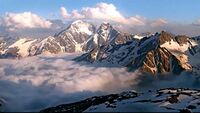 Askali Alps above the clouds