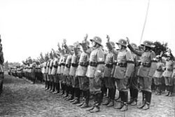 RBA Soldiers swearing loyalty to the King (1935)