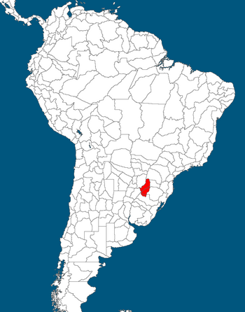 Covenworth's localization in South America, circa 1964.