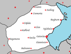 Map of Kingsland