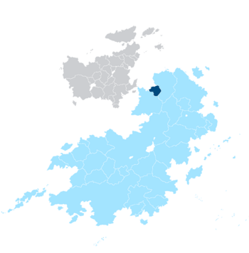 The Republic of Nise (Blue) in Coius (Light Blue)