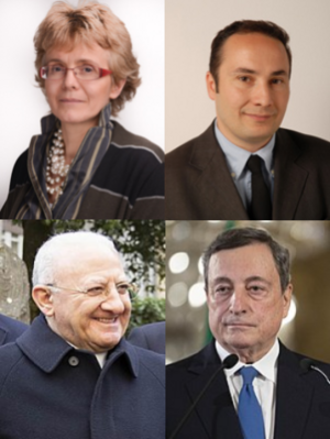 Clockwise from top left: Luisella Mazzi, Ugo Lori, Salvo Cocci, and Ottavia Lagia