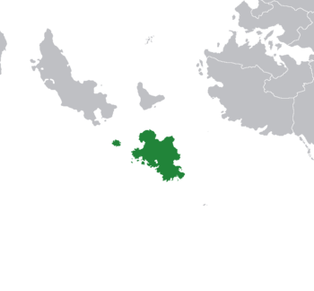 Location of Kelonna (dark green) off Teudallum
