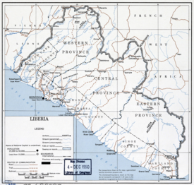 Map of Liberia