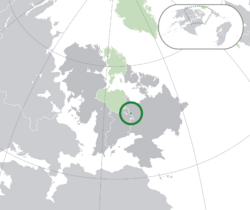Location of Dahemia (dark green) in Calesia (green & dark gray)