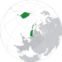 Location of Norden (dark green) including Snæland in Berea (dark grey)